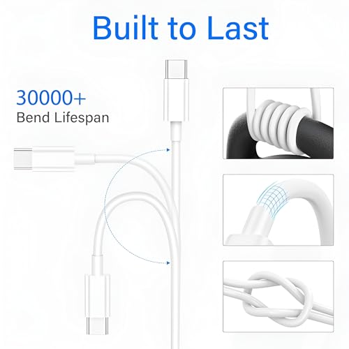 Image of 25W Samsung Original Type C Data Fast Charging Cable Compatible With F23 5G /M23 & Other USB C Devices PD Charger 45W Support Galaxy Z Fold 5 /4 /3,Z Flip 5 /4 /3 Phone Super Fast Cord,White,1M