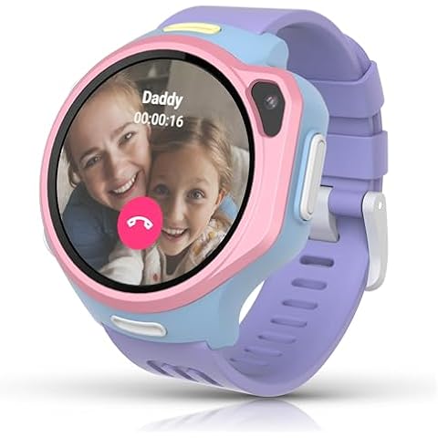 myFirst Fone R2 Kids Smartwatch with eSIM Video Calls Messaging Real-Time GPS Tracking SOS Button Safety Alerts School Mode Music Player Ages 5-12, for USA & Canada Gift for Girls (Cotton Candy Mix) Cover