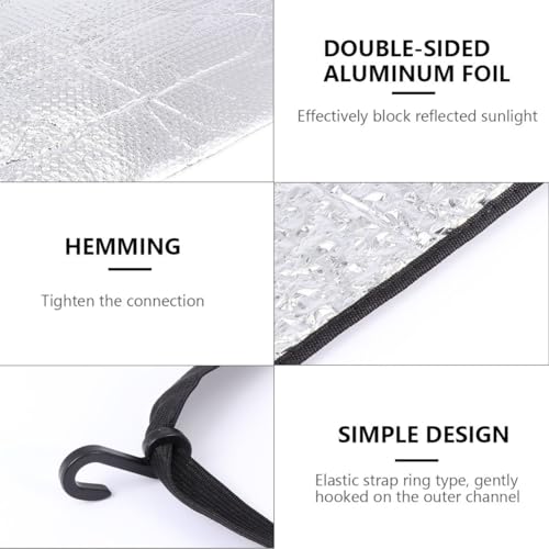 Cubierta de aluminio reflectante con banda elástica protectora 8