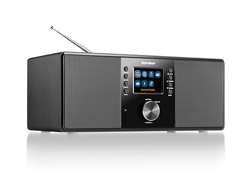 Karcher DAB 7000i - Stereo Internetradio (DAB+ / UKW, WLAN und Bluetooth, Farbdisplay, USB, AUX-In, 14 Watt, Wecker, Kopfhöreranschluss, Digitalradio inkl. Fernbedienung, schwarz) Karcher DAB 7000i - Stereo Internetradio (DAB+ / UKW, WLAN und Bluetooth, Farbdisplay, USB, AUX-In, 14 Watt, Wecker, Kopfhöreranschluss, Digitalradio inkl. Fernbedienung, schwarz)