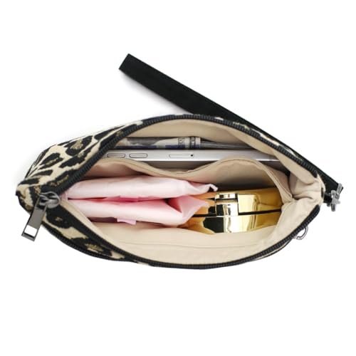 Image of Small Wristlet Wallets for Women, Zip Clutch Bag with Wristlet Pouch, 3-Zipper Original Design