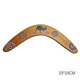 [page_title]-heirao4072 Hölzerner Bumerang Handgefertigter Fliegender Bumerang Für Kinder Und Erwachsene, Professioneller Australischer Art-Manöver-Pfeil-Sport-Bumerang Im Freien