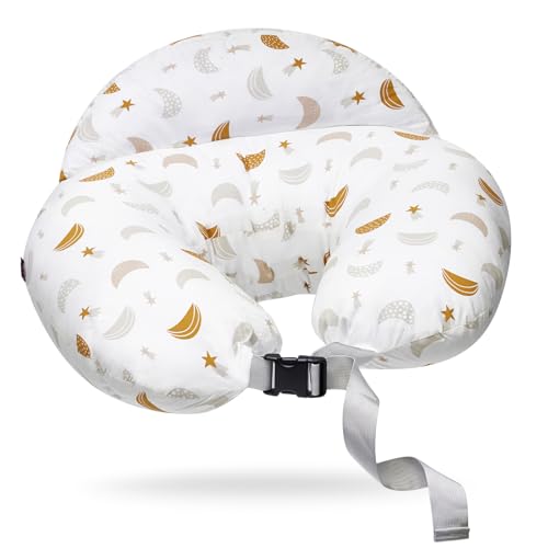 Image of Momcozy Original Nursing Pillow and Positioner, Plus Size Breast Feeding Pillow for More Support for Mom and Baby Boy or Girl，Baby Essentials for Nursing or Bottle Feeding and Removable Cotton Cover