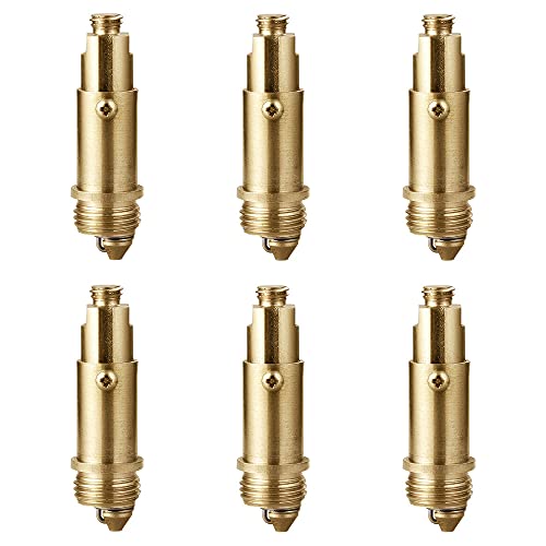 6 Pieces Basin Pop Up Click Clack Plug Bolt Replacement Assembly Screw Push Pop Up Internal Spring Plug Bolt for Most Bathroom Bathtub Sink Drain Stopper