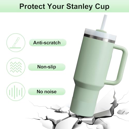 Image of Affute Protective Silicone Boot for Stanley Quencher H2.0 40 30 20 oz & IceFlow Flip 30 20 oz, BPA Free Anti-Noise Anti-Scratch, Stanley Cup Protector Sleeve Cover Boot