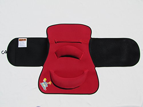 Pony Up Daddy - Neoprene Parent Saddle With Easy Close Strap - Features Padded Seat And Grab Handle For Safe And Comfortable Play Pony Rides - Fits Up To 50" Chest Size - Raider Red #TOP7