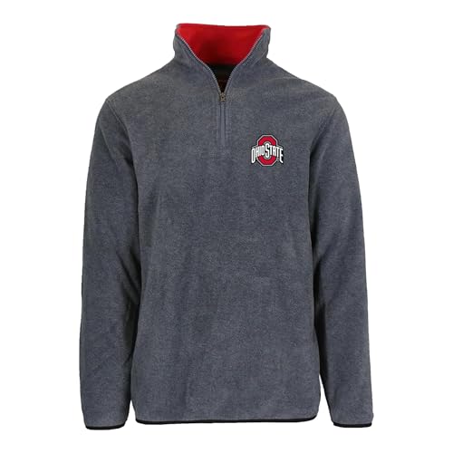 Sudadera Ohio State Buckeyes JH Design deportiva con cremallera de un cuarto