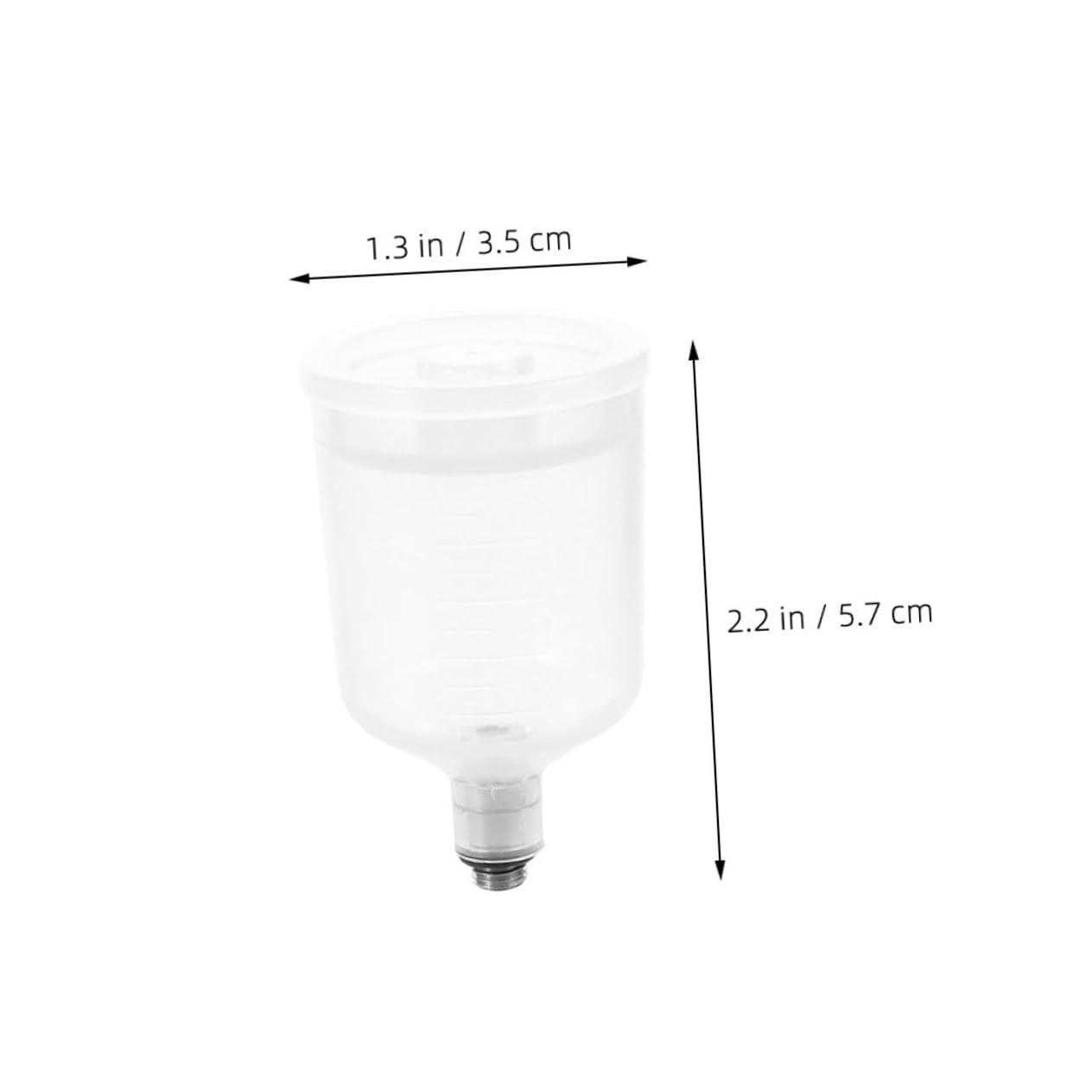 LALAFINA 2Pcs Adaptable Airbrush Pot with Replaceable Pigment Holders for Versatile Spraying Lightweight Design for Mobile Projects and Smooth Finish