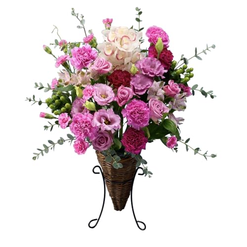 豪華スタンド花 開店祝い用 ピンク&ホワイト