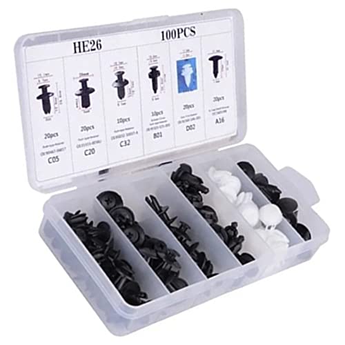 KIMISS Clips de Retención de Cuerpo de Automóvil Universal de 200 por Ciento para Reparaciones de Automóvil