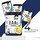 All Stars EAA Powder Blueberry Lemonade I Aminosäuren hochdosiert I 420g Pulver mit 10.000mg EAAs pro Portion I BCAA Supplement mit L-Leucin + L-Valin + L-Isoleucin I Shake zuckerfrei