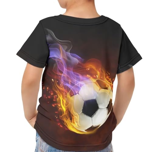Image of JEOCODY Boys Girls Graphic Tees Funny 3D Printed Short Sleeve T-Shirts 3-16T