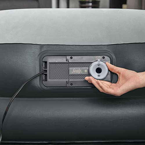 Sealy Tritech Inflatable Indoor Or Outdoor Air Mattress Bed Twin-Sized 16" 1 Person Airbed With Built-Ac Pump, Headrest, Storage Bag, And Repair Patch #TOP6