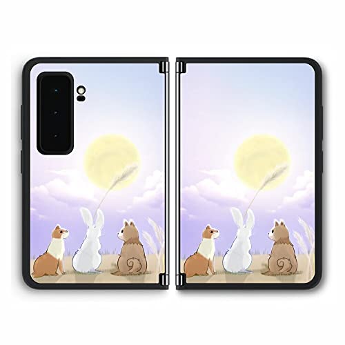 ClearView Surface Duo 2�p �v�����g �w�� �ی� �t�B���� �Ȃ�ق� �����b����