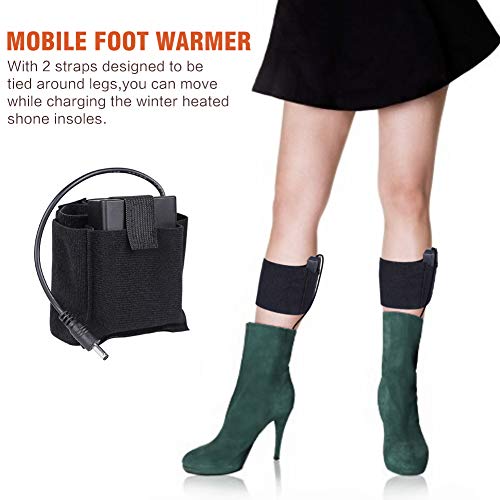 Heated Insoles,Edobil Rechargeable Heated Insoles Winter Foot Warmers for Men and Women Winter Hunting Boots Shoes Sneaker Ice Fishing Hiking Camping (Size:40-45)