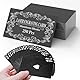250 Stück Visitenkarten Blanko, Metall Aluminium Visitenkarten Rohlinge, Visitenkarte Leere Alu Legierung Karte Laser Gravierte Visitenkarte Dicke Blanko Karte - Schwarz, 8.6x5.4cm