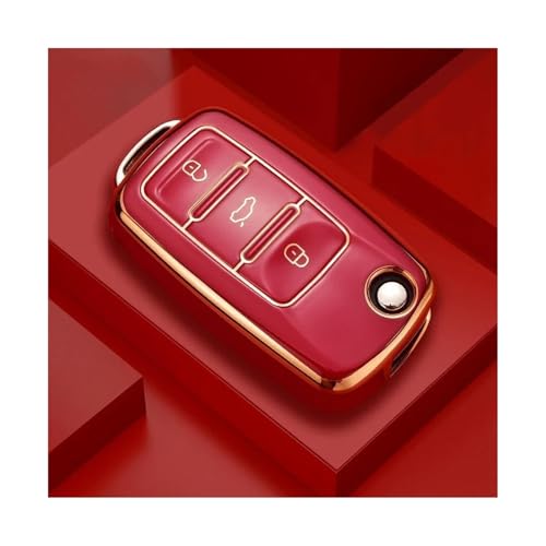 Coque clé voiture rouge en TPU pour retrouver facilement vos clés au quotidien