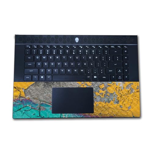 Image of Carbon Fiber Laptop Skin Compatible with Alienware M16 R2 (2024) - Chipped Spill - Premium 3M Vinyl Protective Wrap Decal Cover - Easy to Apply | Crafted in The USA by MightySkins