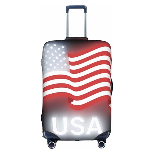 Housse de bagage voyage USA pour valise XL blanche zippée