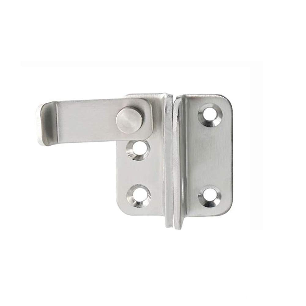 BTL Stainless Steel 4mm Thickness Gate Latch Left Door Padlock Latch Safety Door Lock with Padlock Hole (BDF-PL-3L)