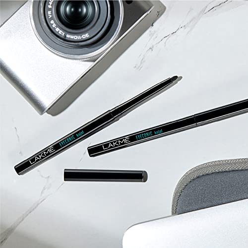 LAKMÉ Eyeconic Kajal - Twin Pack, 0.35g + 0.35g, Black Matte Finish - Image 4