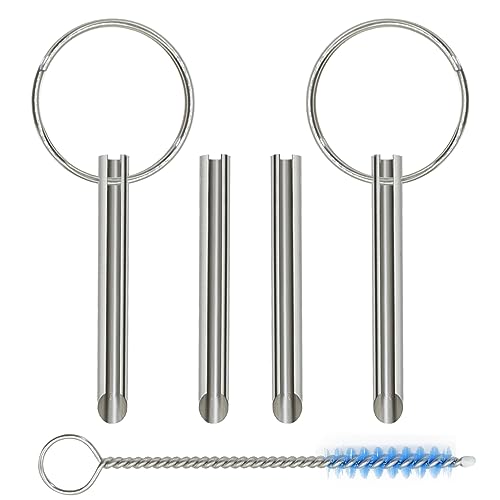 yboueo Headphone Plug Extraction Tool- Remove Broken Headphone Plug from Headphone Jack of Mobile Devices,orbicular Jack Remover-4 Pack Custom Stainless Metal Tube