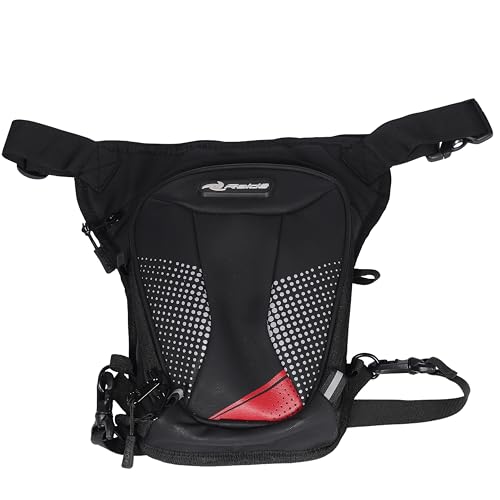 Image of Raida Compass Motorcycle Thigh Bag | 5L EVA Semi-Hard Shell Riding Bag | Convertible Thigh to Tank Bag with Magnets | 1000D Heavy-Duty Fabric, YKK Zippers | Ideal for Daily Commute & Touring