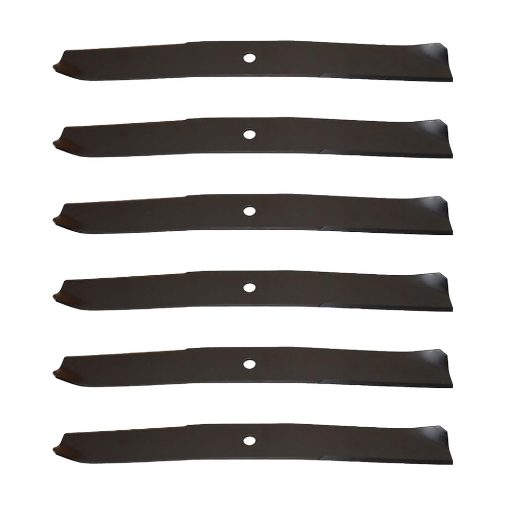 Set of 6 New Standard Mower Blade Fits Toro 42" Deck Fits Toro 136E, 71255, 74325, 74327, 74330, 74350, 74380, Time Cutter Z Models Interchangeable with 106-2247-03, 106-2247-03-A, 110-6568-03,