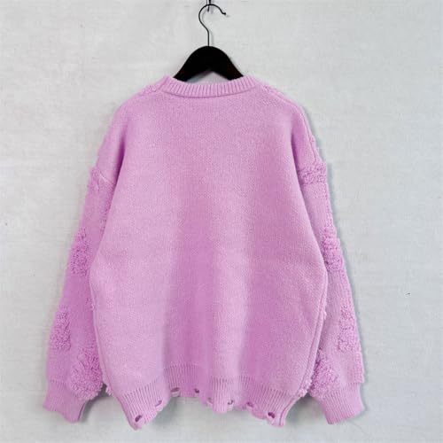 Image of OMEWEE Halloween Sweaters for Women 2024 Womens Ribbed Cuffs Pullover Sweaters Knit Baggy Fall Sweaters for Women