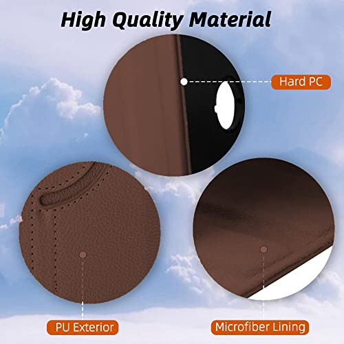 Image of TGK Rotating Cover for Redmi Pad SE 11 inch 360 Degree Leather Flip Case (Brown)