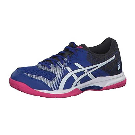ASICS Gel-raket 9 inomhus hovsko, Blå aska blå vit 400, 38 EU