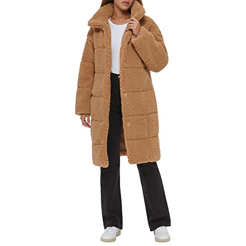 Levi's Women's Long Length Patchwork Quilted Teddy Coat3