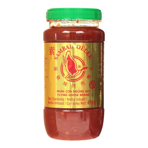Image of Flying Goose Sambal Oelek Paste • Vegan • Gluten Free, 435 ml ℮ 17.46 oz ℮ 495 g