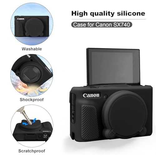 Funda rígida con cubierta para Canon PowerShot SX740 SX730 miniatura 4