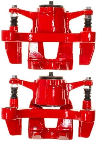 PowerStop 포드 F-150 2018-20용 후면 레드 파우더 코팅 브레이크 캘리퍼 페어 - 고온 브레이크 캘리퍼 업그레이드, S15018 — 사진 6