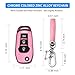 QBUC for Ford Key fob Cover,TPU Key Case Protector Compatible with 2015 2016 2017 2018 2019 Ford F150 F250,Focus 3 Escort Kuga Everest Fiesta Mustang Edge MKV Fusion 2016 Ranger flip Remote Key(Pink)