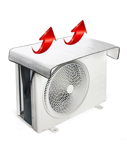 Image of Anpro Aluminium AC Outdoor Unit Cover | Heat-Insulated | Weather-Resistant AC Protector | Improves Energy Efficiency & Extends AC Lifespan | For Split AC 1.5 Ton | Size: 110x55 cm (Pani Wala Outdoor)