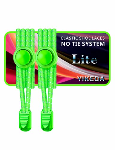 YIKEDA Elastische Schnürsenkel ohne Binden 120cm Schnürsenkel Schnellverschluss für Kinder Erwachsene Senioren Gummi Schnürsenkel Flexibel für Sneaker Turnschuhe Laufschuhe Kinder