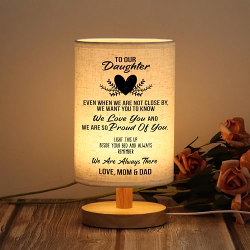WSYEAR Gifts for Daughter from Mom Dad Table Lamp, Daughter Birthday Gifts from Mother, Night Light...