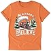 Belive Custom T-Shirt – Personalized Holiday Shirt with Custom Backside Text, Year or Name | Handmade Christmas Outfit for Baby, Kids, Youth, Adult, & Family