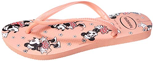 Chinelo Havaianas, Slim Disney, Feminino, Rosa Seda, 35/36