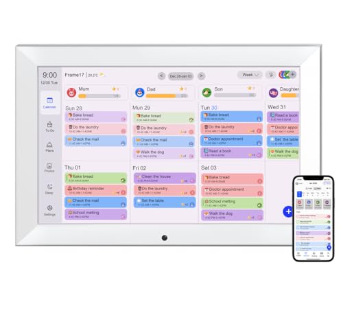 Digital Touchscreen Calendar Planner with Sync & Mount