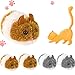 Nizirioo Juguetes para Gatos, Ratones de Juguete para Gatos, Juguetes Interactivos para Gatos, Juguetes Divertidos para Gatos, 2 Piezas Juguetes de Hierba Gatera para Ratón (Gris Marrón)
