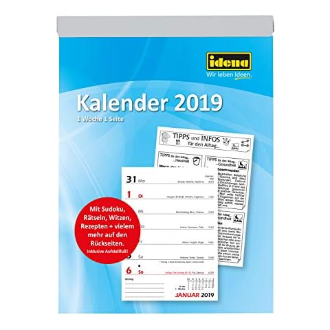 Idena 11322 - Wochenblock 2019 Cover