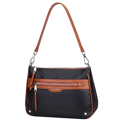 Over Earth Leather Crossbody Bags for Women Small Hobo Purses Ladies Shoulder Bag2