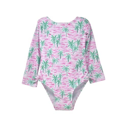 Image of Flap Happy Baby Girls' UPF 50+ Charlie L /S Rash Guard Swimsuit