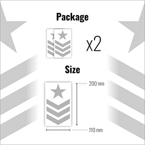 4R Quattroerre.it 17140 Adesivi Sergente Stella