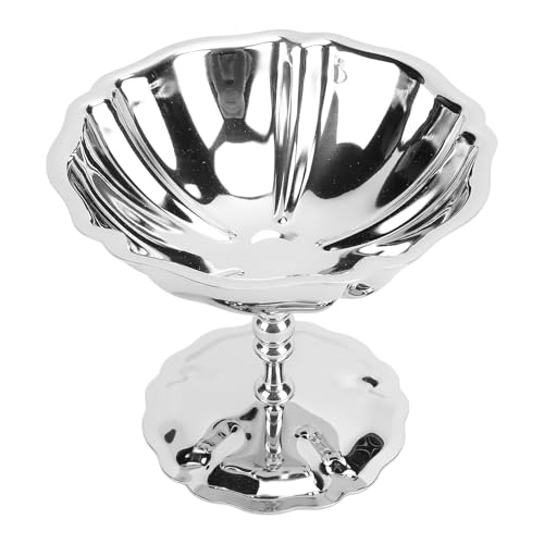 Ausla Copa de Helado de Acero Inoxidable de 200 Ml, Elegante e Impresionante, Adecuada para Decorar su Cocina, con Patrones, Ideales para Fiestas en Casa u Otras Reuniones Sociales