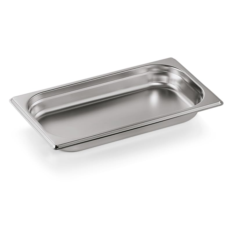 18 contenitori GN 1/3, 40 mm, 1,5 l, in acciaio inox GN 75 ECO