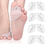 4 Paar Hallux Valgus Korrektur,Unisex Hallux Valgus Zehenkorrektor,Mit Gel Gefüllt Zehenspreizer,Bequem Und Atmungsaktiv,Geeignet Für Ballenzehen Und Überlappende Zehen